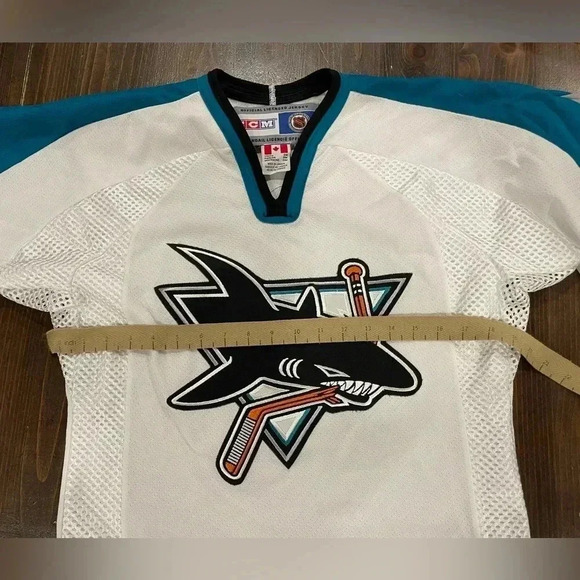 San Jose Sharks CCM Air Knit Hockey Jersey - Picture 5 of 6